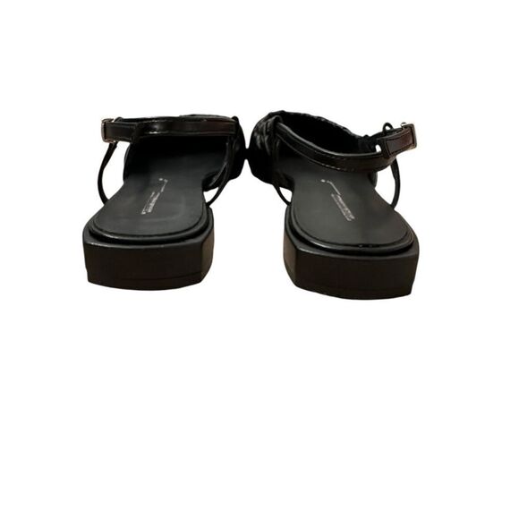 Intentionally Blank Daff Black Leather Slingback Flats| size  7.5 / 38 - Picture 8 of 13